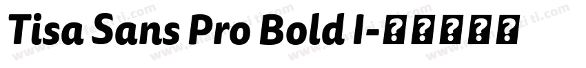 Tisa Sans Pro Bold I字体转换